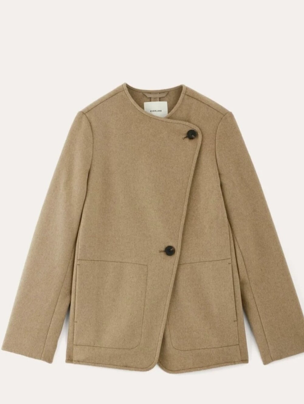 NWT Everlane The October Coat in Dark Heathered Camel, Size M
